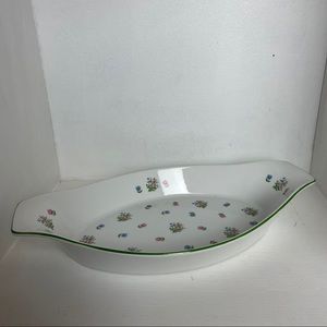 Vtg Andrea by Sadek Petite Fleur Augratin Dish